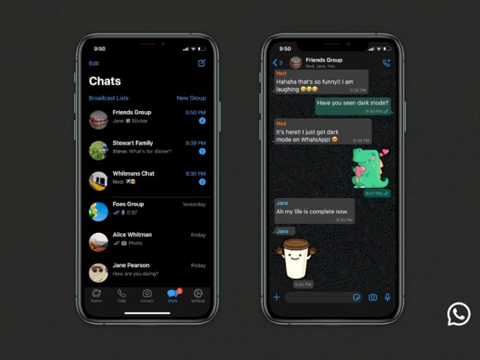 Luncurkan Fitur Dark Mode Whatsapp Hadirkan Warna Unik Ramah Mata Indozone Id