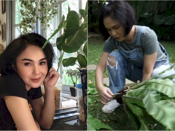 Ini Kiat Jitu Yuni Shara Agar Tanaman Tumbuh Subur, Sering Diajak Ngobrol