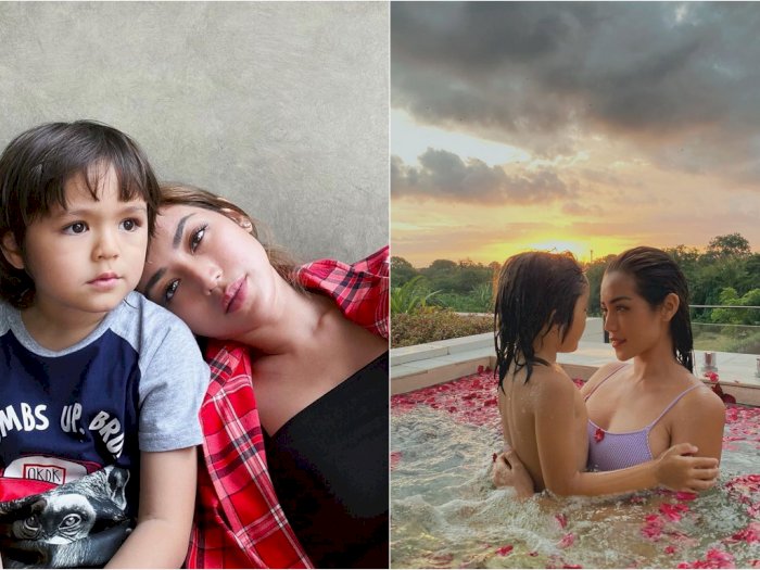 Unggah Foto Cium Bibir Anak Sambil Berendam Jessica Iskandar Tuai Kritikan Indozone Id