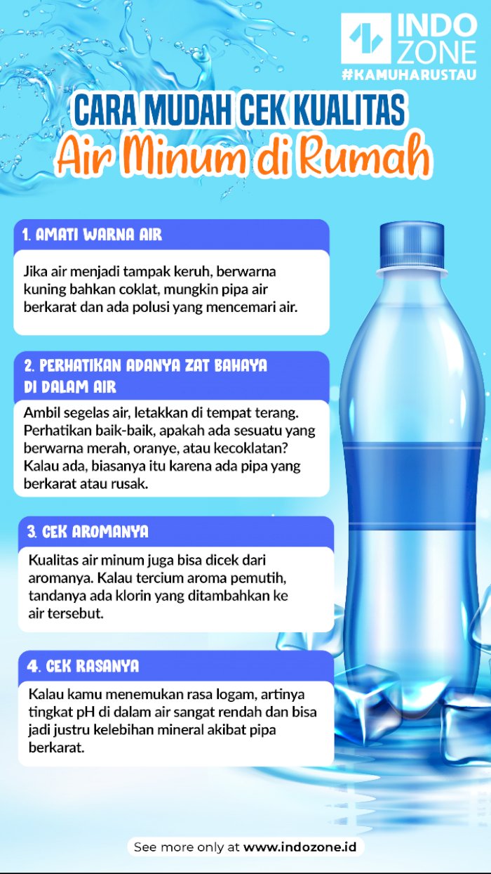 Cek Sendiri Kualitas Air Rumah Pakai Cara Ini