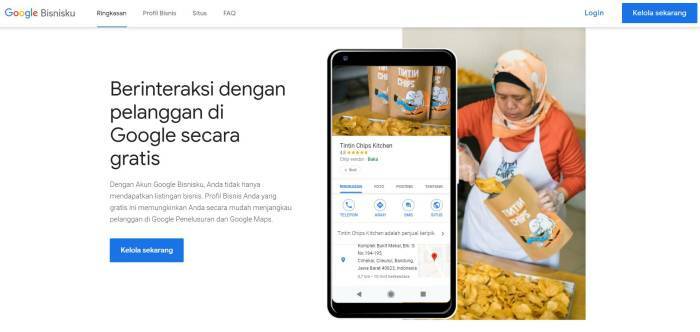 Laman Google Bisnisku (google.com) cara mendaftar membuat Google Bisnisku Google My Business