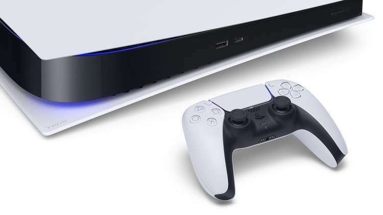 Tampilan console PlayStation 5 dan controller DualSense (photo/Sony Interactive Entertainment) Tampilan console PlayStation 5 dan controller DualSense