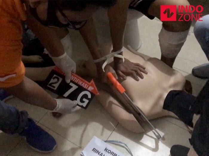 Adegan mutilasi di Apartemen Mansion, Jakarta Pusat. (INDOZONE/Samsudhuha Wildansyah) mutilasi