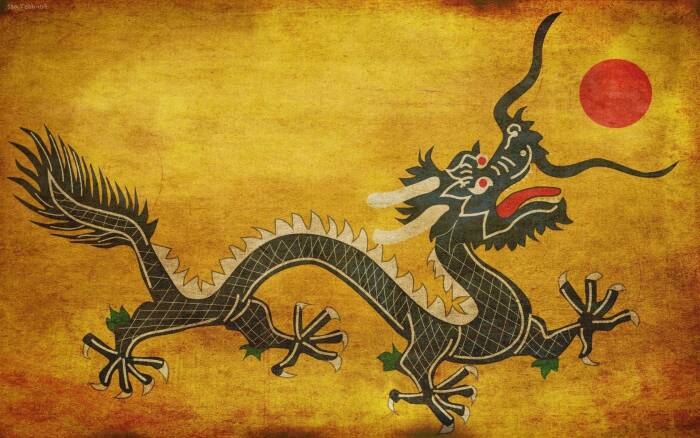 Ilustrasi naga dalam mitologi Tiongkok. (brewminate.com) Ilustrasi naga dalam mitologi Tiongkok.