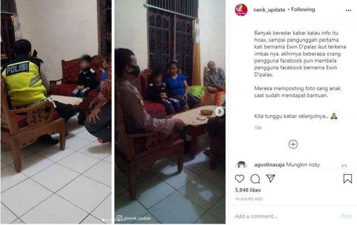 Anak ini dibuang oleh orangtuanya hanya gara-gara bandel. (Instagram/@nyonya.gosip) anak dibuang, ibu buang anak, anak bandel, viral,