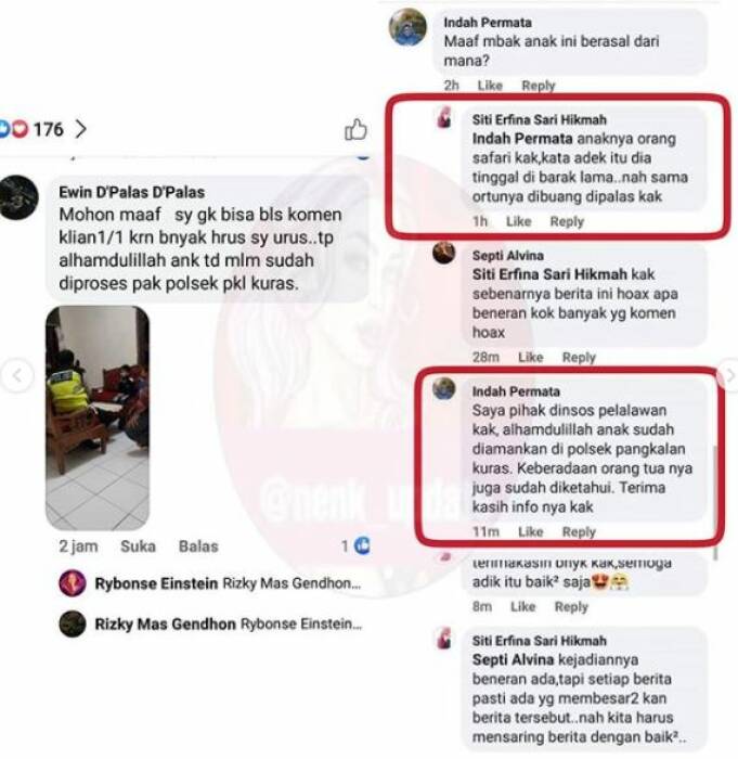 Penelusuran fakta soal kabar anak dibuang orangtuanya yang sempat dianggap hoax. (Instagram/@nenk_update) anak dibuang, ibu buang anak kandung, anak bandel, cek fakta, penelusuran fakta, hoax,