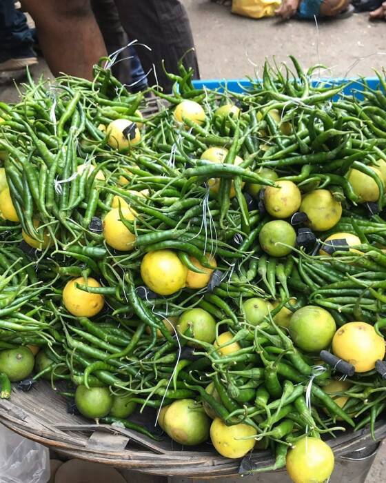 Nimbu Mirchi. (Instagram/@nomad97india) Nimbu Mirchi, penangkal dewi kemalangan