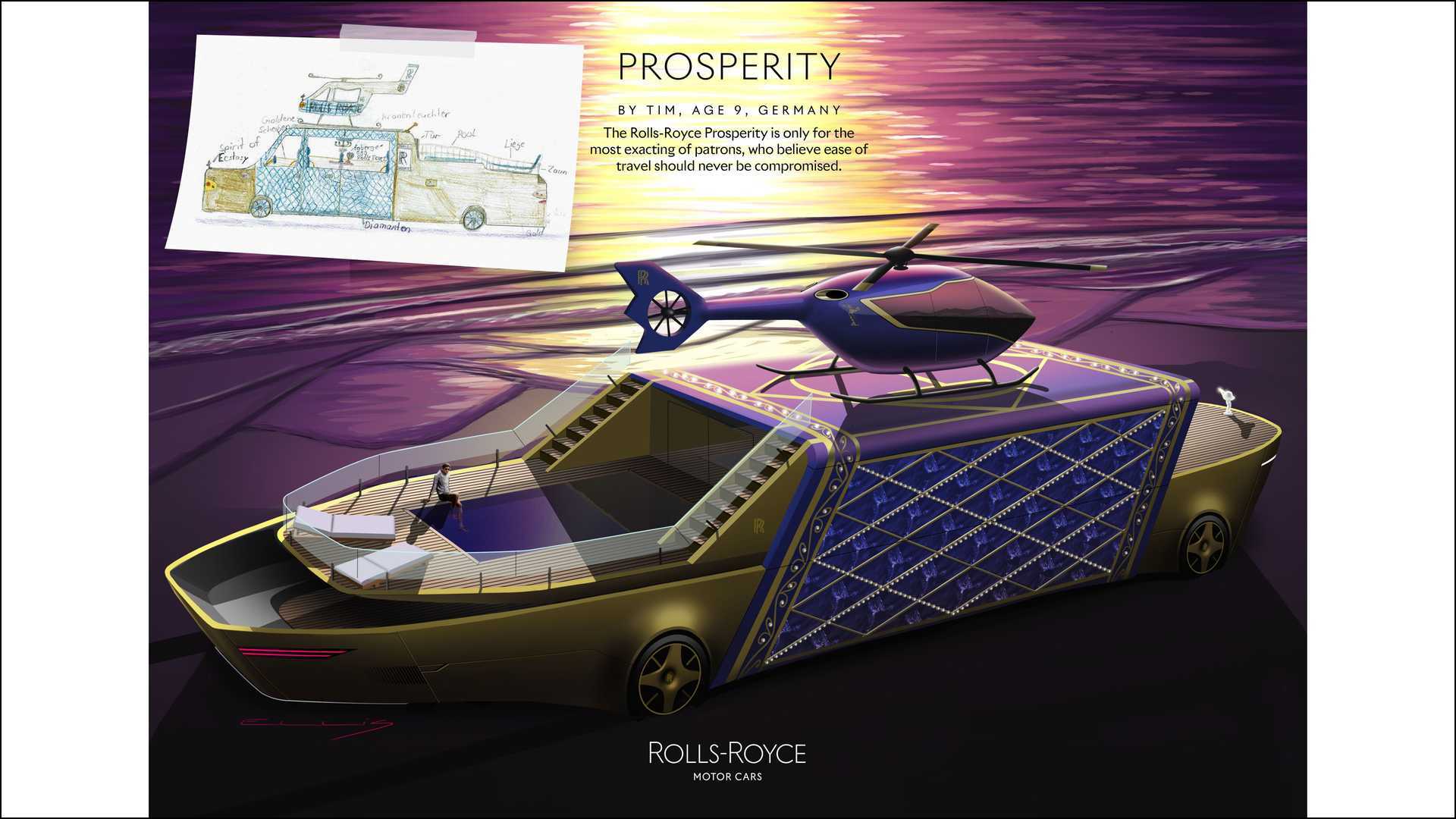 Salah satu konsep render mobil futuristik dari Rolls-Royce (photo/Rolls-Royce) Salah satu konsep render mobil futuristik dari Rolls-Royce