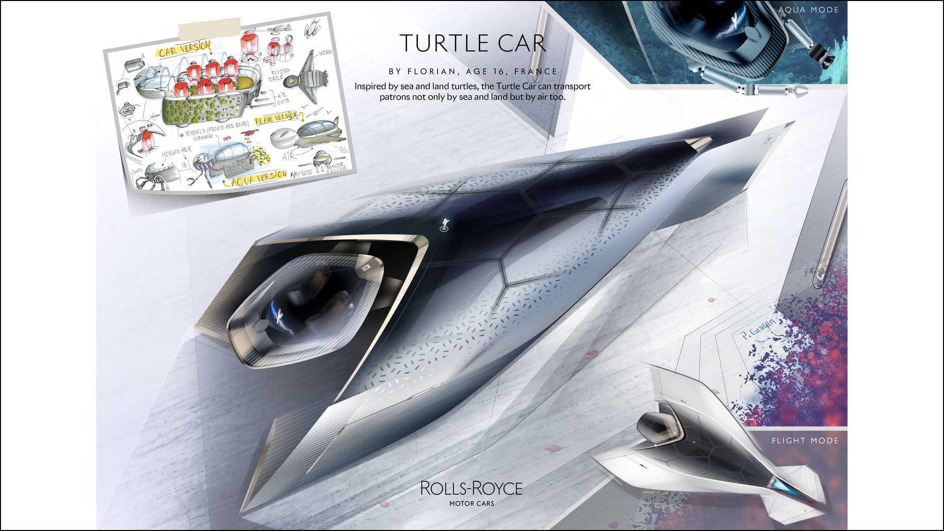 Salah satu konsep render mobil futuristik dari Rolls-Royce (photo/Rolls-Royce) Salah satu konsep render mobil futuristik dari Rolls-Royce