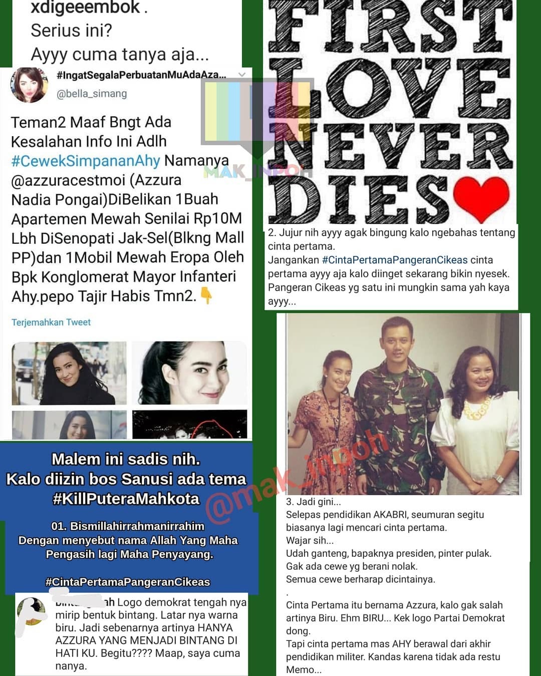 Postingan akun Mak Inpoh. Ist