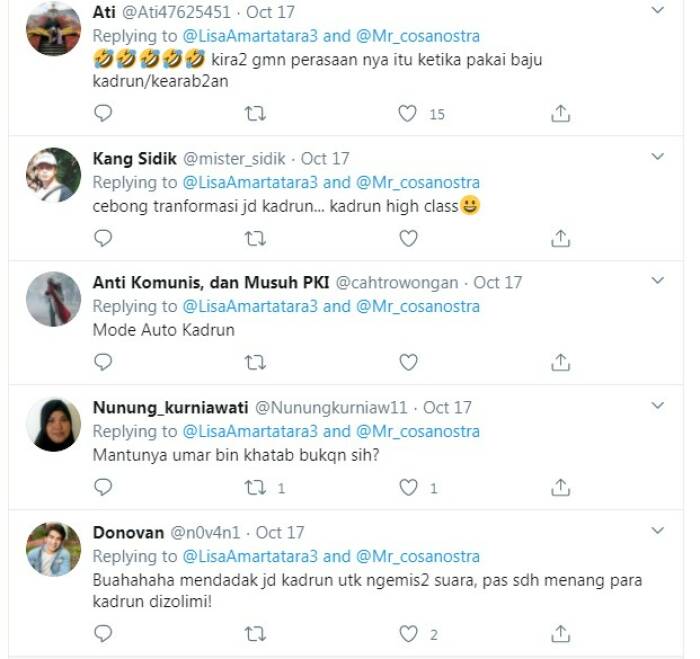Tangkapan layar komentar netizen Ist