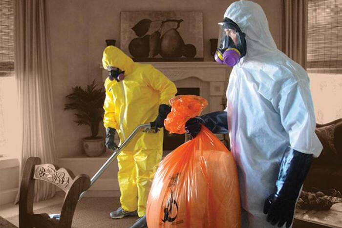 Pekerjaan mengerikan sebagai pembersih TKP. (unique-clean.com) Pekerjaan mengerikan sebagai pembersih TKP.