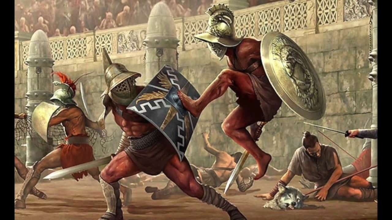 Ilustrasi gladiator di zaman Romawi Kuno. (historycollection.co) Ilustrasi gladiator di zaman Romawi Kuno.