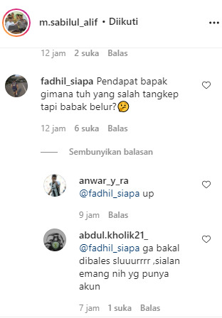 Tangkapan layar pertanyaan kritis netizen. Ist