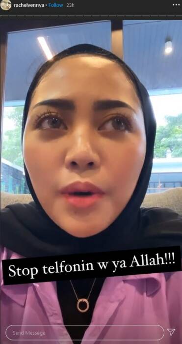 Insta Story Rachel Vennya. (Instagram/@rachelvennya) diteror asuransi