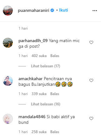 Tangkapan layar komentar netizen. ist
