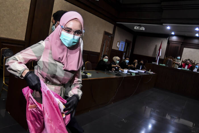 Jaksa Pinangki dalam pengadilan Tipikor. (ANTARA) Jaksa Pinangki dalam pengadilan Tipikor. (ANTARA)