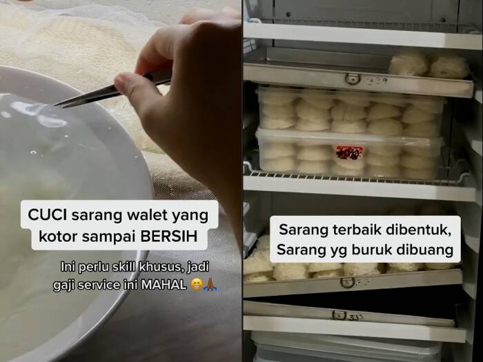 Cuplikan video wanita yang bagikan proses membangun bisnis burung walet. (photo/TikTok/@olivia_aten) Cuplikan video wanita yang bagikan proses membangun bisnis burung walet. (photo/TikTok/@olivia_aten)