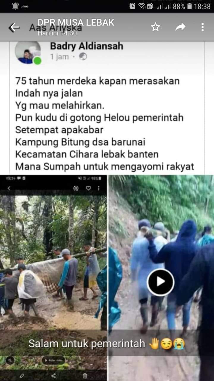 diciduk polisi karena unggah video ibu hamil ditandu