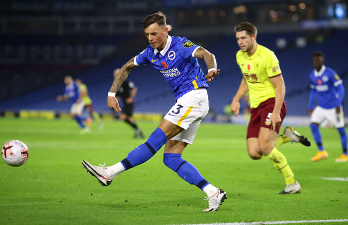 Ben White dari Brighton & Hove Albion (REUTERS/Richard Heathcote) Ben White dari Brighton & Hove Albion
