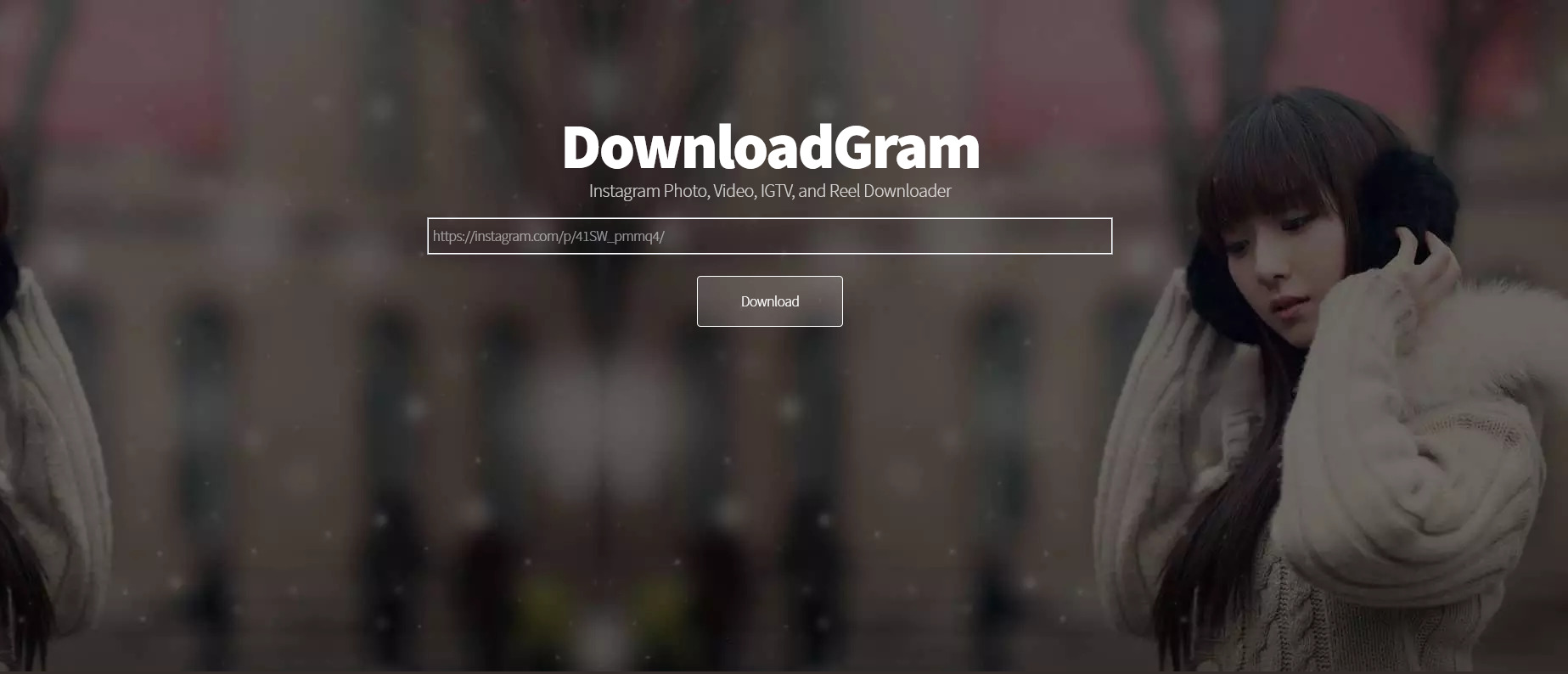 Screenshoot halaman Downloadgram. (screenshoot) cara mendownload gambar instagram