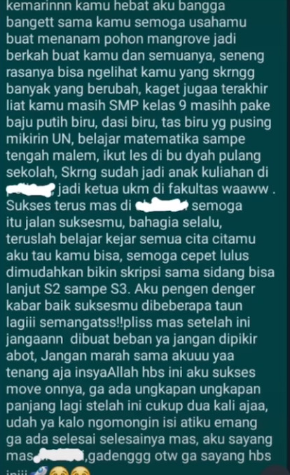 Isi chat wanita dan pria cinta, cinta bertepuk sebelah tangan, viral