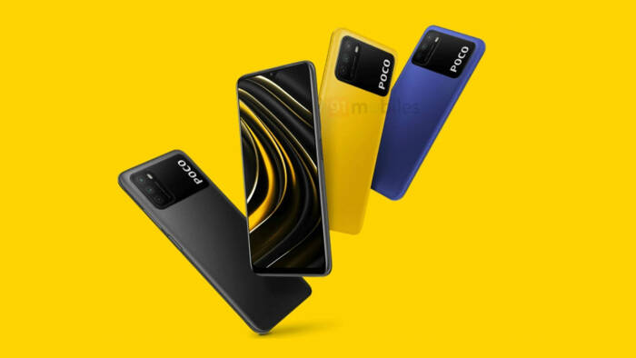 Bocoran tampilan smartphone POCO M3 dengan layout kamera unik (photo/91mobiles) Bocoran tampilan smartphone POCO M3 dengan layout kamera unik