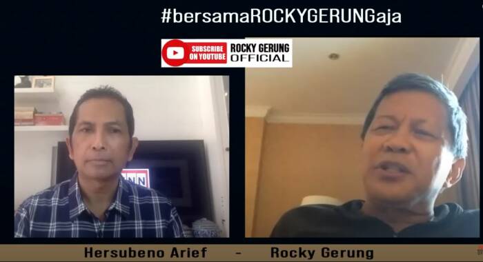 Rocky Gerung komentari penangkapan Menteri Edhy Prabowo oleh KPK, tunggu pembalasan Gerindra. (Youtube/Rocky Gerung Official) rocky gerung, menteri edhy prabowo, edhy prabowo ditangkap kpk, prabowo subianto,