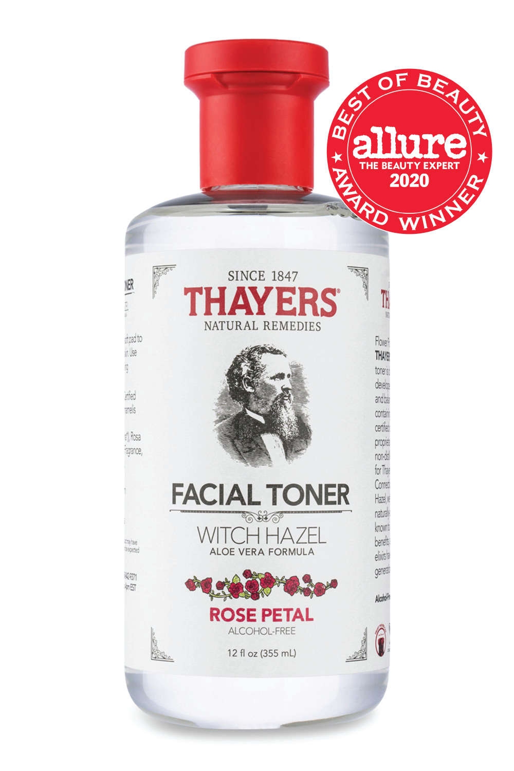 Thayers Alcohol-Free Rose Petal Witch Hazel Facial Toner (thayers.com) Thayers Alcohol-Free Rose Petal Witch Hazel Facial Toner