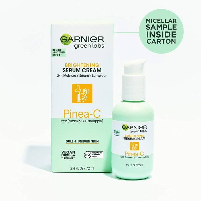 Garnier Green Labs Pinea-C Brightening Serum Cream SPF 30 (amazon.com) Garnier Green Labs Pinea-C Brightening Serum Cream SPF 30