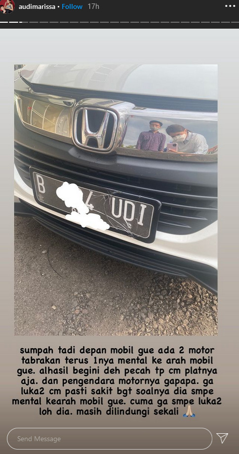 Story Audi Marissa. (Instagram/@audimarissa) Audi Marissa