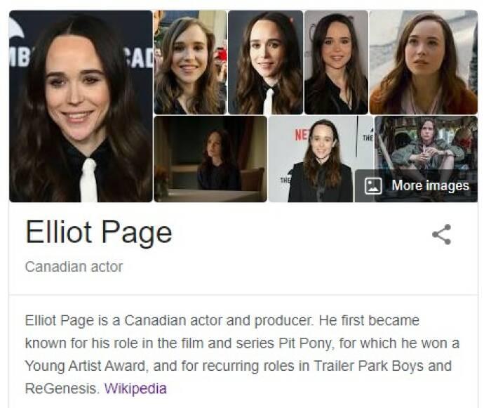 Elliot Page (Tangkapan layar) Elliot Page (Tangkapan layar)