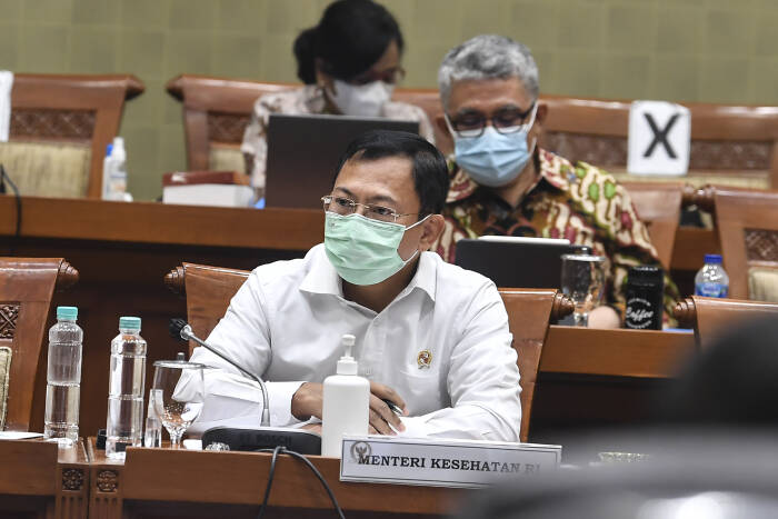 Menkes Terawan dalam rapat bersama Komisi IX DPR R