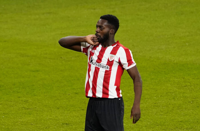 Inaki Williams dari Athletic Bilbao merayakan mencetak gol pertama mereka (REUTERS/Vincent West) Inaki Williams dari Athletic Bilbao merayakan mencetak gol pertama mereka