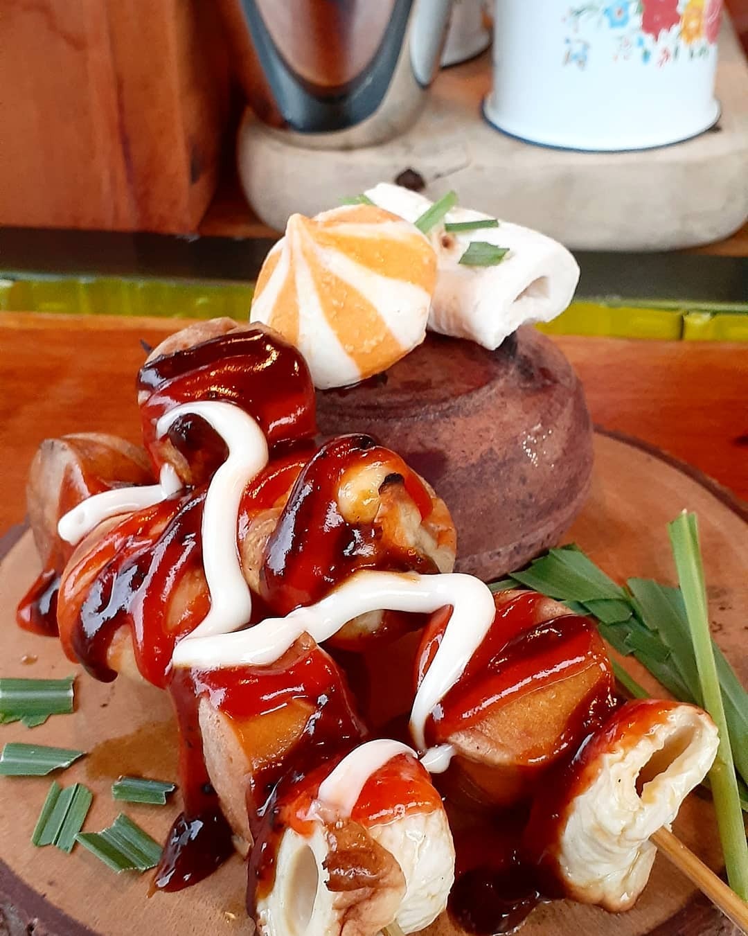Sosis bakar asam manis (Instagram/@lostandbreak) Sosis bakar asam manis