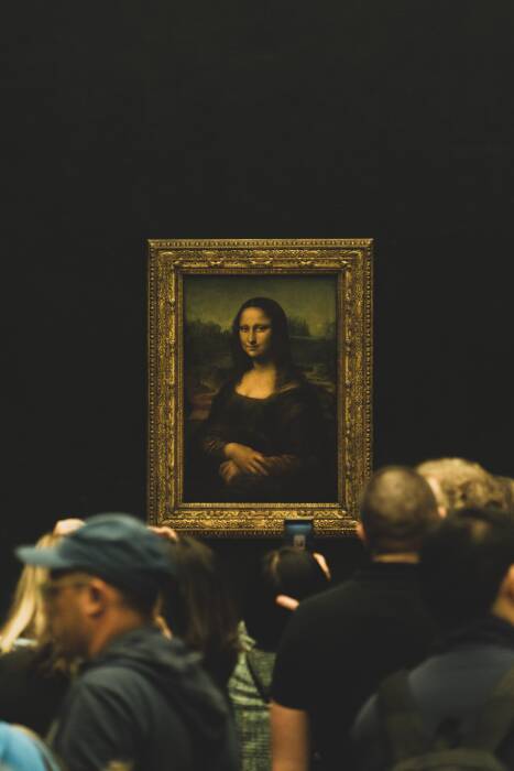 Lukisan Mona Lisa di Museum Louvre, Prancis. (Unsplash/@federicoscarionati) Lukisan Mona Lisa