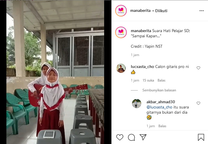 Nyanyian siswi SD siswi sd nyanyi sampai kapan