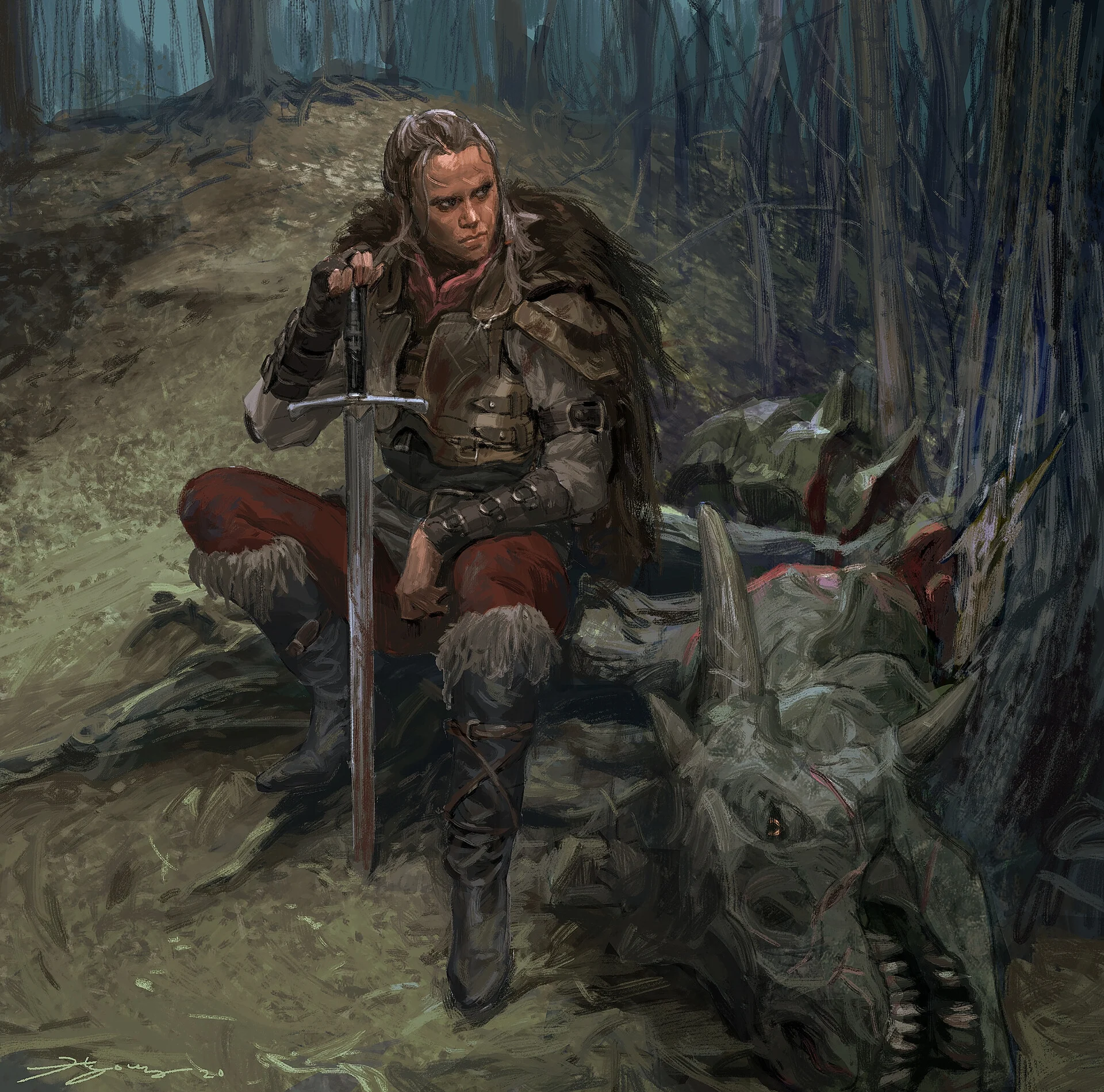 Ilustrasi game terbaru Naughty Dog yang digambar oleh Hyoung Nam (photo/Dok. Naughty Dog) Ilustrasi game terbaru Naughty Dog yang digambar oleh Hyoung Nam