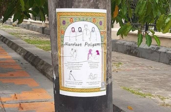 Poster Aisha Wedding soal manfaat poligami. ist