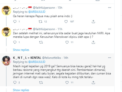 Hujatan netizen. ist