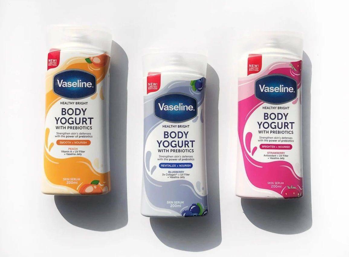 Vaseline Body Yogurt With Prebiotics. (sociolla.com) Rekomendasi Body Lotion Yogurt