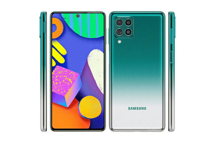 Tampilan smartphone Samsung Galaxy F62 terbaru (photo/Samsung) Tampilan smartphone Samsung Galaxy F62 terbaru